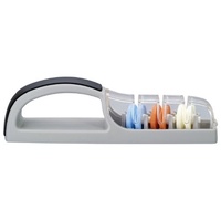Global 550/GB Ceramic Water Sharpener Knife Sharpener, Multicolored 3 STAGE