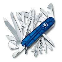 SWISS ARMY KNIFE SWISS CHAMP BLUE TRANSLUCENT VICTORINOX 33 TOOLS