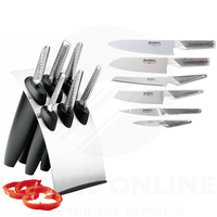 New MILLENNIUM GLOBAL Knives Knife 7pc Block Set JAPAN Japanese ikasu