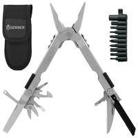 GERBER STAINLESS MULTI PLIER 600 PRO SCOUT NEEDLENOSE W/ TOOLKIT & SHEATH 07564