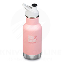 KLEAN KANTEEN KIDS SPORTS CAP 355ML 12OZ PINK BALLET SLIPPER INSULATED CLASSIC BOTTLE