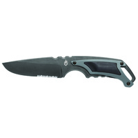 GERBER BASIC DROP POINT SERRATED FIXED BLADE KNIFE & SHEATH 31-000367