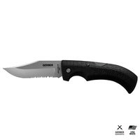 GERBER GATOR CLIP POINT SERRATED FOLDING KNIFE 46079