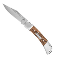 NEW WINCHESTER LASSO LOCK BACK POCKET FOLDING STAINLESS KNIFE WOOD HANDLE 31-003440