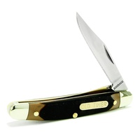 Schrade Old Timer Gunstock Trapper Lockblade Folding Pocket Knife 194OT