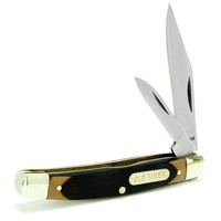 NEW SCHRADE YU33OT OLD TIMER 2 BLADE MIDDLEMAN JACK CLIP BLADE KNIFE DELRIN HANDLE