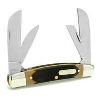 NEW SCHRADE YU4OT OLD TIMER BIG MAN HUNTING 3.5" FOLDING KNIFE DELRIN HANDLE