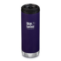 KLEAN KANTEEN TKWIDE 16oz 473ml INSULATED KALAMATA PURPLE W/ CAFE CAP