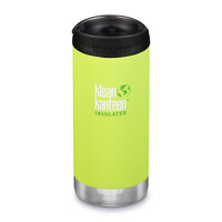 KLEAN KANTEEN TKWIDE 12oz 355ml INSULATED LIME JUICY PEAR W/ CAFE CAP