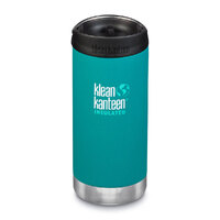 KLEAN KANTEEN TKWIDE 12oz 355ml INSULATED EMERALD BAY W/ CAFE CAP