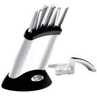 Japanese Knives SYNERGY GLOBAL BNIB + BONUS Mino SHARPENER Knife Block Set