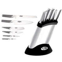 SYNERGY GLOBAL BNIB WITH BONUS Mino SHARPENER Knife Block Set **FREE POSTAGE***