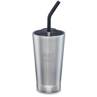 KLEAN KANTEEN TUMBLER 16oz 473ml INSULATED STAINLESS W/ STRAW LID