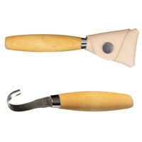 Morakniv Woodcarving Hook Knife 162 + Leather Sheath | YKM13388