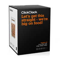 NEW CLICKCLACK 3 PIECE PANTRY SMALL CUBE BOX SET CONTAINER SET AIR TIGHT 3PC