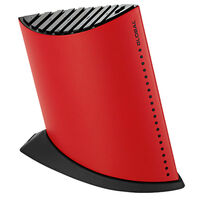 NEW GLOBAL SHIP SHAPE 9 SLOT KNIFE BLOCK - RED