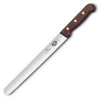 VICTORINOX ROUND TIP SLICING KNIFE 25CM ROSEWOOD BLADE 5.4200.25