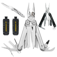 LEATHERMAN WAVE PLUS + MULTITOOL + SHEATH + BIT KIT + BLACK PS4 + SKELETOOL KBX