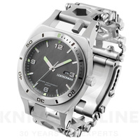 NEW LEATHERMAN STAINLESS STEEL TREAD TEMPO WATCH TIMEPIECE GIFT BOXED