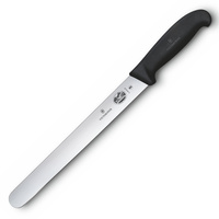 Victorinox Slicing 36cm Knife Round Plain Edge Fibrox 5.4203.36 Black
