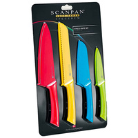 Scanpan Spectrum 4 Piece Coloured Kitchen Knife Set 4pc