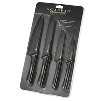 Scanpan 4 Piece Spectrum Knife Set - Black/Grey