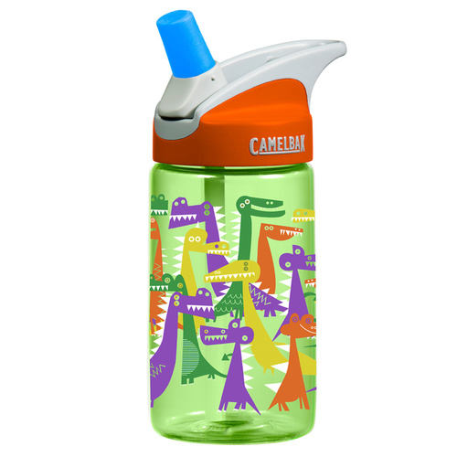 CAMELBAK KIDS EDDY .4L 400ML BPA FREE SPILL PROOF WATER BOTTLE [Colour: Dino Party]