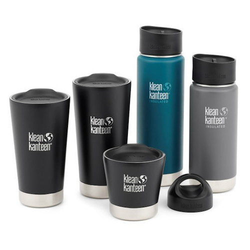 KLEAN KANTEEN COFFEE LOVERS PREMIUM KIT INSULATED TUMBLER WIDE BOTTLE LOOP CAP [Kit Colour: Mixed Matte Colour kit]
