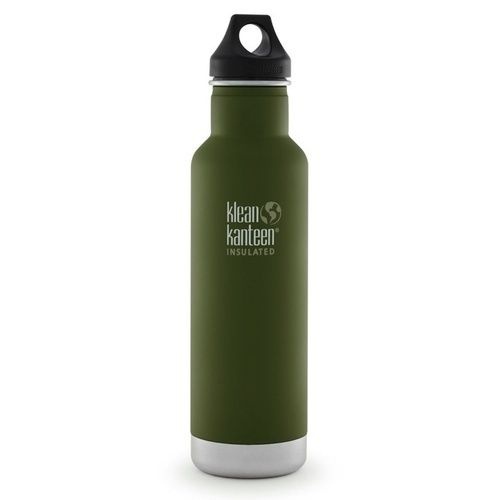 KLEAN KANTEEN CLASSIC INSULATED 20OZ 592ML FRESH PINE BPA FREE WATER BOTTLE 