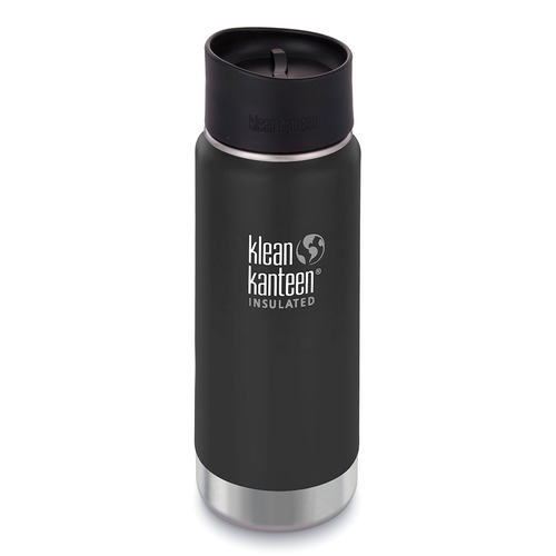 KLEAN KANTEEN 16OZ / 473ML WIDE INSULATED CAFE CAP BOTTLE - SHALE BLACK