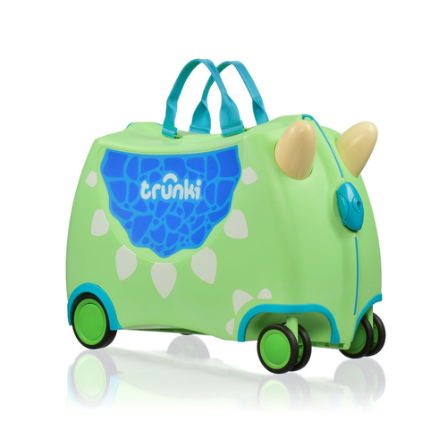 Trunki Glide Ride on Luggage Kids Suitcase Toy Box Dudley the Dinosaur