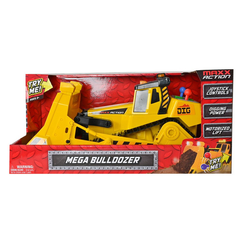 MAXX Action 18" Motorised Lights & Sounds Maxx Power Dig Rig Bullldozer