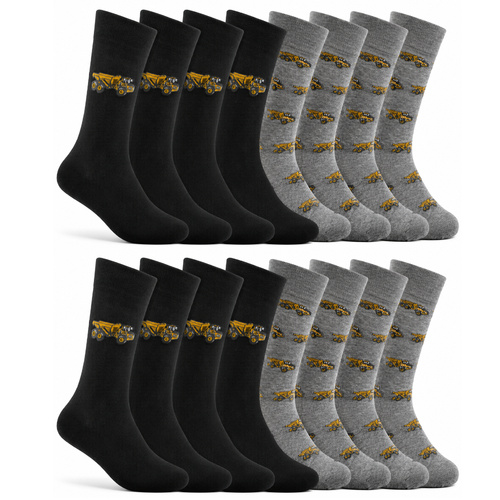 John Deere Dump Truck Fashion Socks Crew 4 x 2 Pack Size 10-13