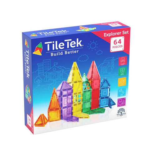 TileTek Tile 64 Piece Explorer Set Age 3+