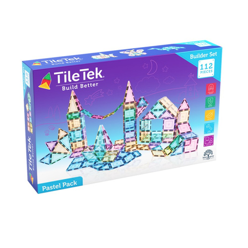 TileTek Tile 112 Piece Pastel Builders Set Age 3+