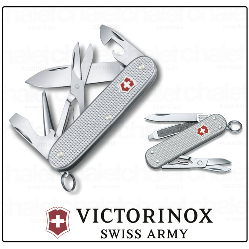 New VICTORINOX SWISS ARMY KNIFE Alox  CLASSIC SD + PIONEER X SILVER Combo SAVE!