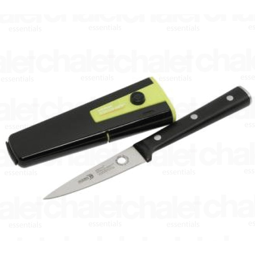 New WILTSHIRE Staysharp Triple Rivet 9cm Paring Knife W/ Sharpener 41170