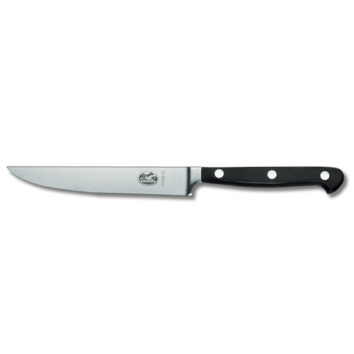 NEW VICTORINOX PROFESSIONAL FORGED STEAK KNIFE FRONT EDGE MIRCO SERRATION 12CM 7.7153.12 SWITZERLAND
