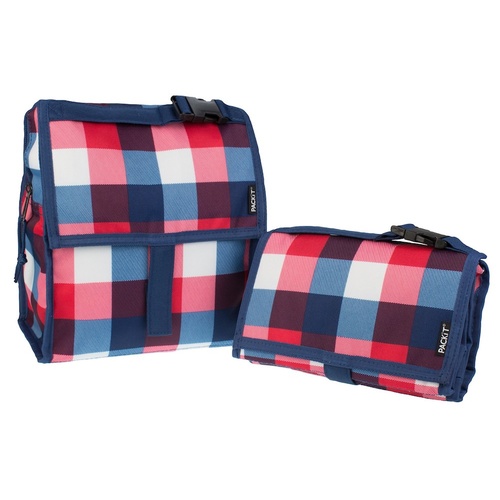 NEW PACKIT PERSONAL COOLER LUNCH BAG FREEZE & GO - BUFFALO CHECK PACK IT USA 