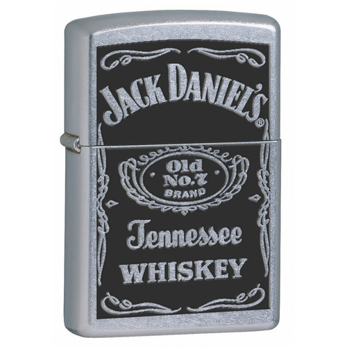 Zippo Jack Daniels Label Street Chrome Windproof Lighter 