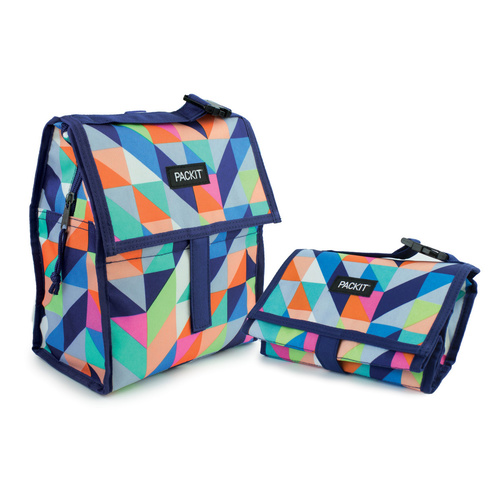 NEW PACKIT PERSONAL COOLER LUNCH BAG FREEZE AND GO - PARADISE BREEZE PACK IT USA