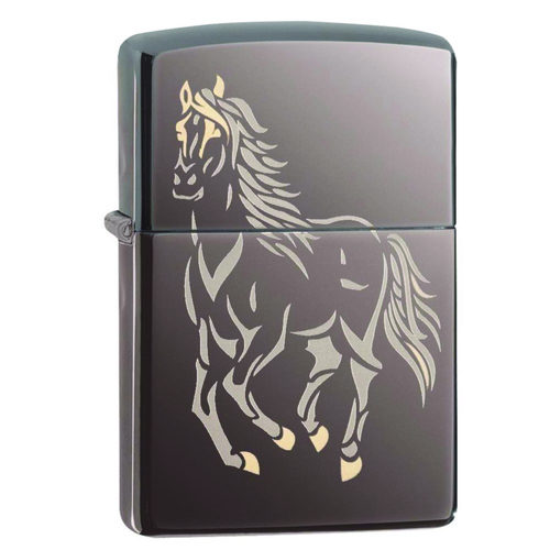 Zippo RUNNING HORSE 28645 Genuine Street Cigar Cigarette Lighter
