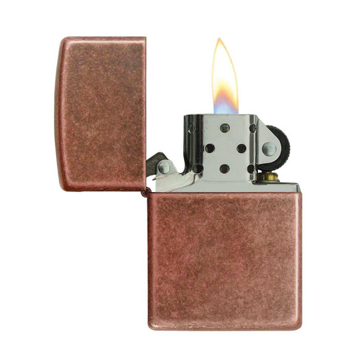 ZIPPO ANTIQUE COPPER 92251 GENUINE STREET CIGAR CIGARETTE LIGHTER