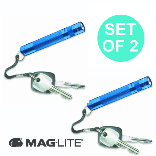 NEW MAGLITE BLUE 3 X SOLITAIRE FLASHLIGHT MADE IN USA