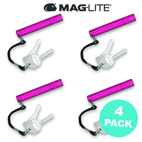 NEW MAGLITE HOT PINK 4 X SOLITAIRE FLASHLIGHT MADE IN USA