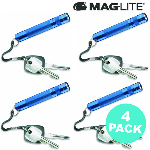 NEW MAGLITE BLUE 4 X SOLITAIRE FLASHLIGHT MADE IN USA