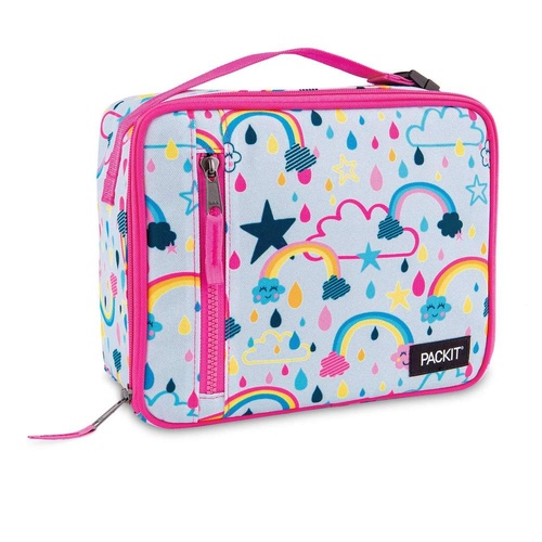 PackIt Classic Cooler  Lunch Box Bag Freeze and Go - Rainbow Sky