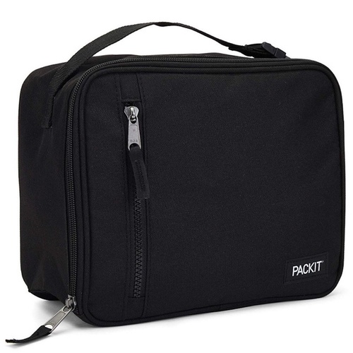 PackIt Classic Cooler Lunch Box Bag Freeze and Go - Black