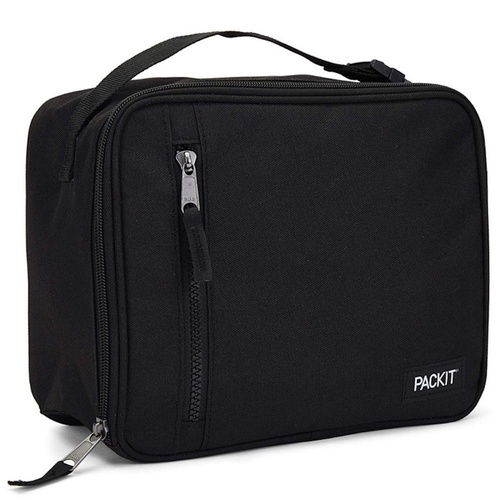 NEW PACKIT VERTICAL COOLER LUNCH BAG FREEZE AND GO - BLACK