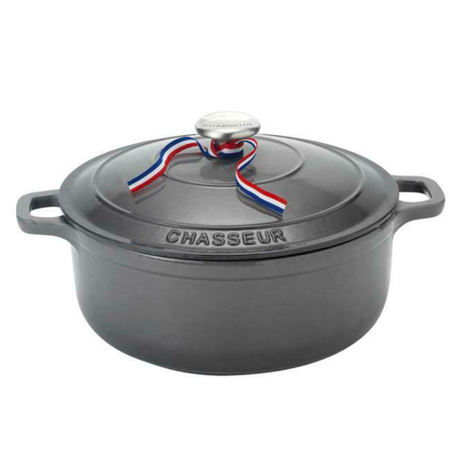 Chasseur 24cm / 4 Litre Round French Oven - Caviar 